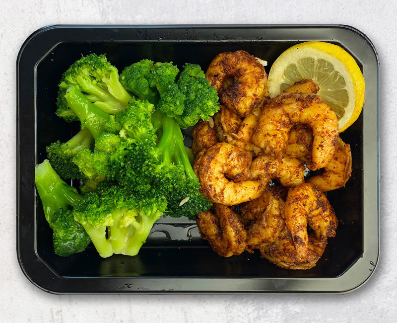 Blackened Shrimp & Broccoli