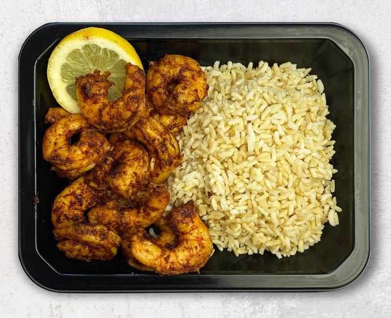 Blackened Shrimp & Brown Rice